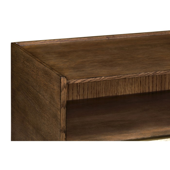 Small Natural Walnut Bedside Table