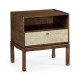 Small Natural Walnut Bedside Table