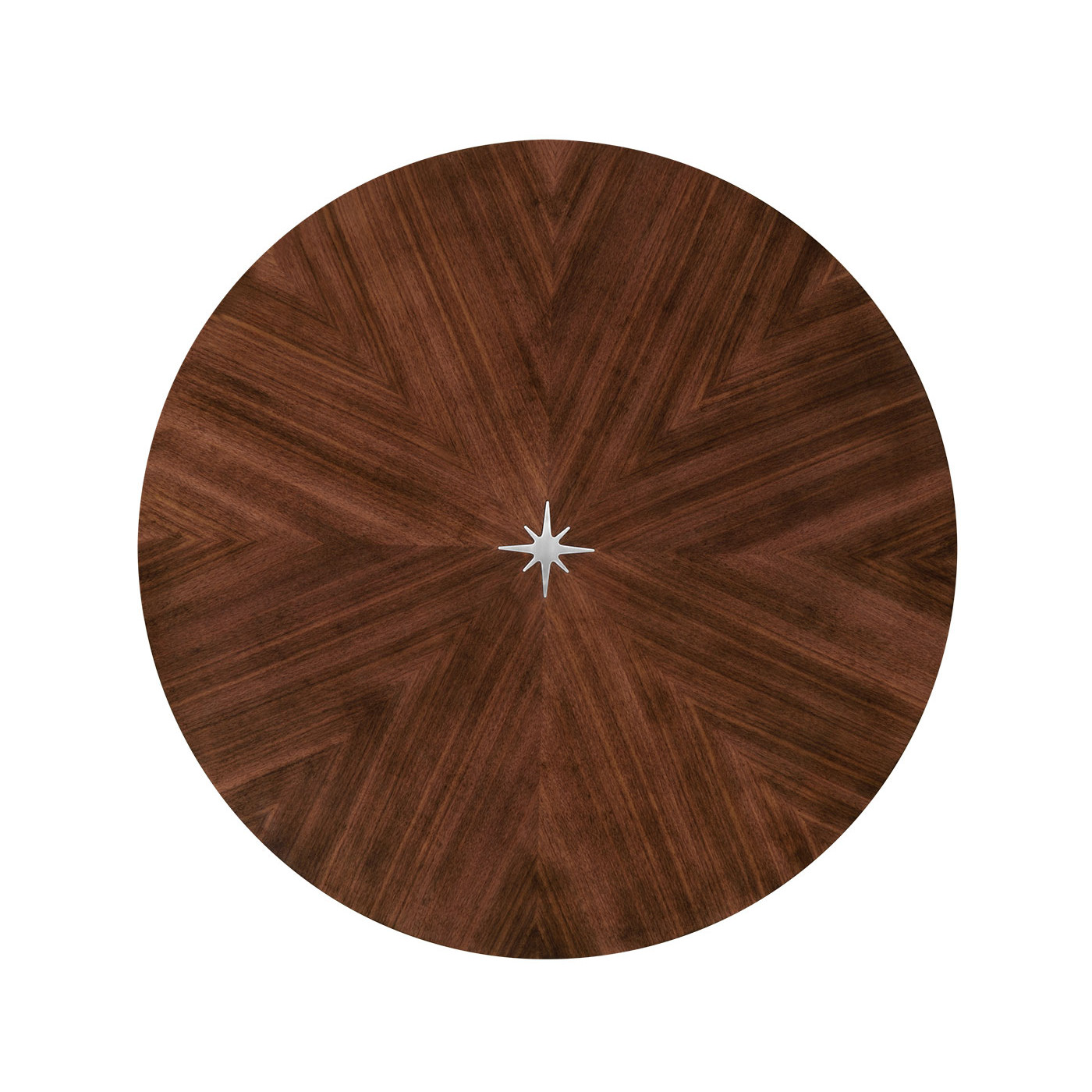 Circular Natural Walnut Continental Table