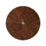 Circular Natural Walnut Continental Table