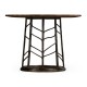 Circular Natural Walnut Continental Table
