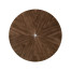 Circular Natural Walnut Continental Table