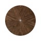 Circular Natural Walnut Continental Table