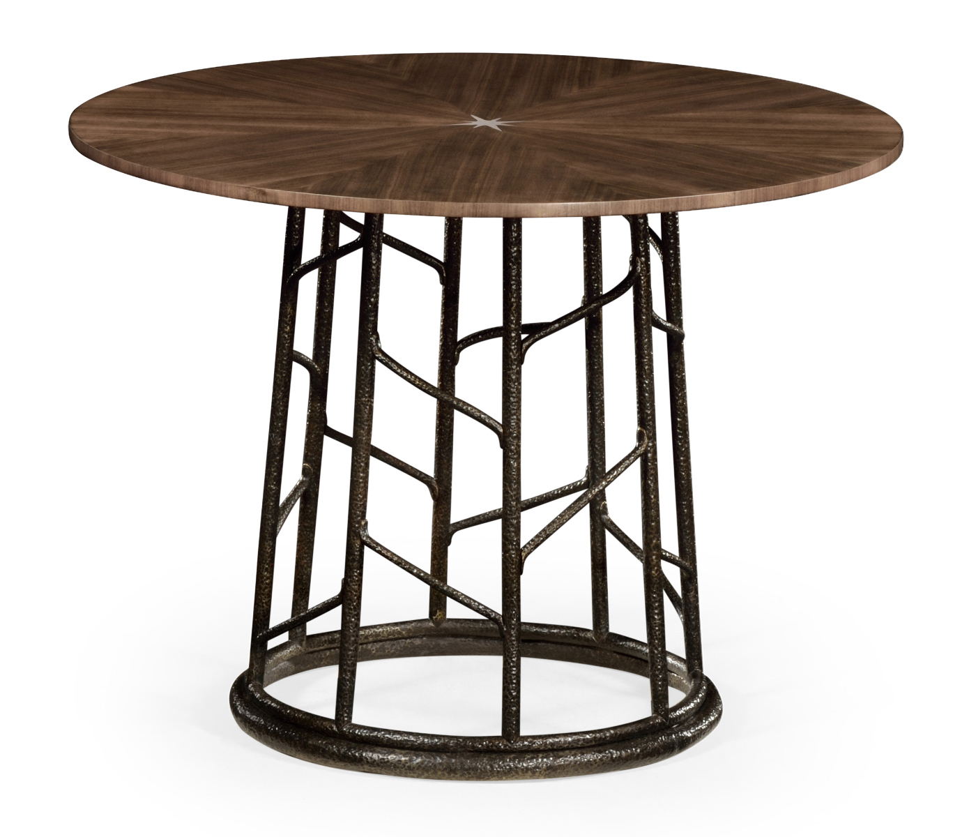 Circular Natural Walnut Continental Table