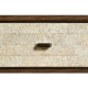 Square Natural Walnut Bedside Table