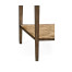 Square Natural Walnut Bedside Table