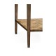 Square Natural Walnut Bedside Table