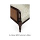 Bergere Brown Rattan Matte Sides & Back Occasional Chair
