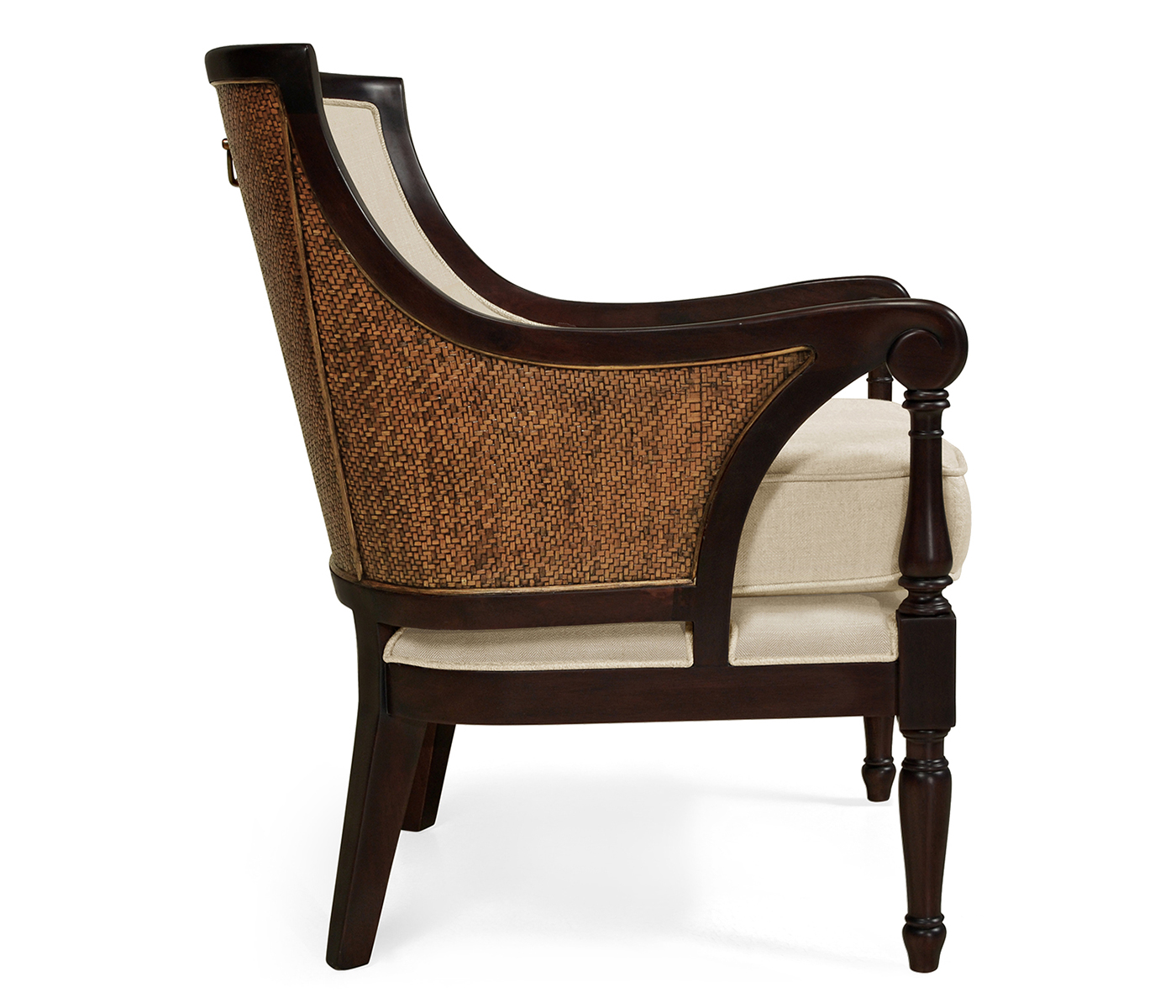 Langkawi Curved Rattan Back Occasional Chair