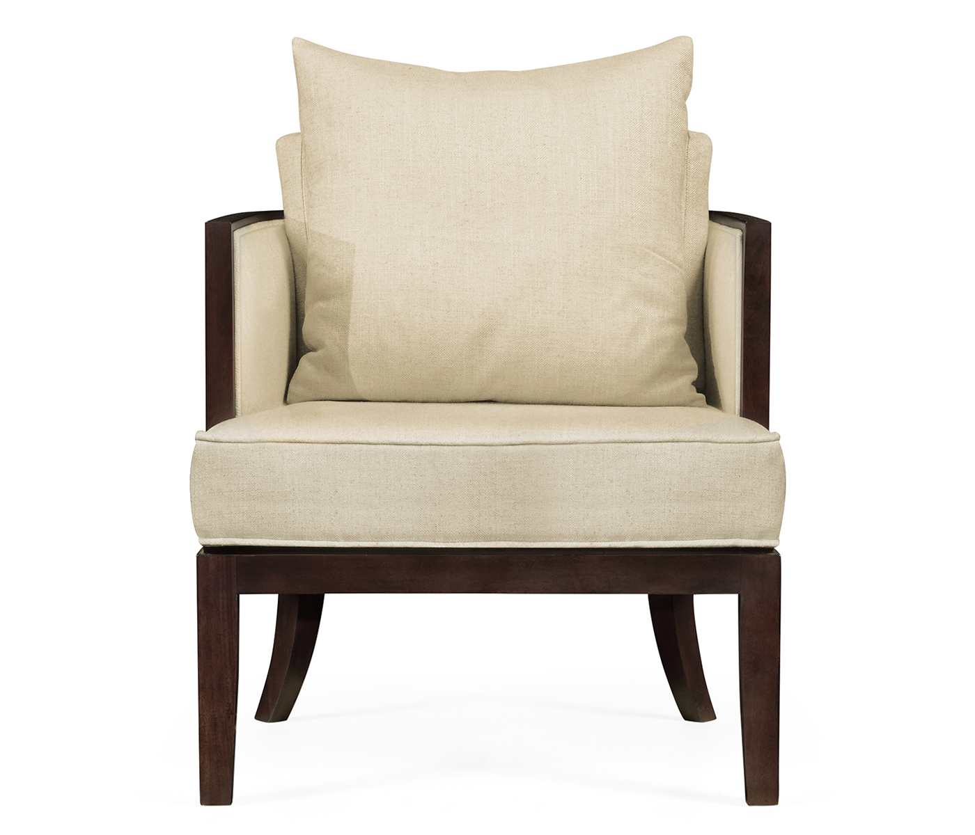 Langkawi Occasional Tub Chair with Rattan Matte Back