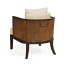 Langkawi Occasional Tub Chair with Rattan Matte Back