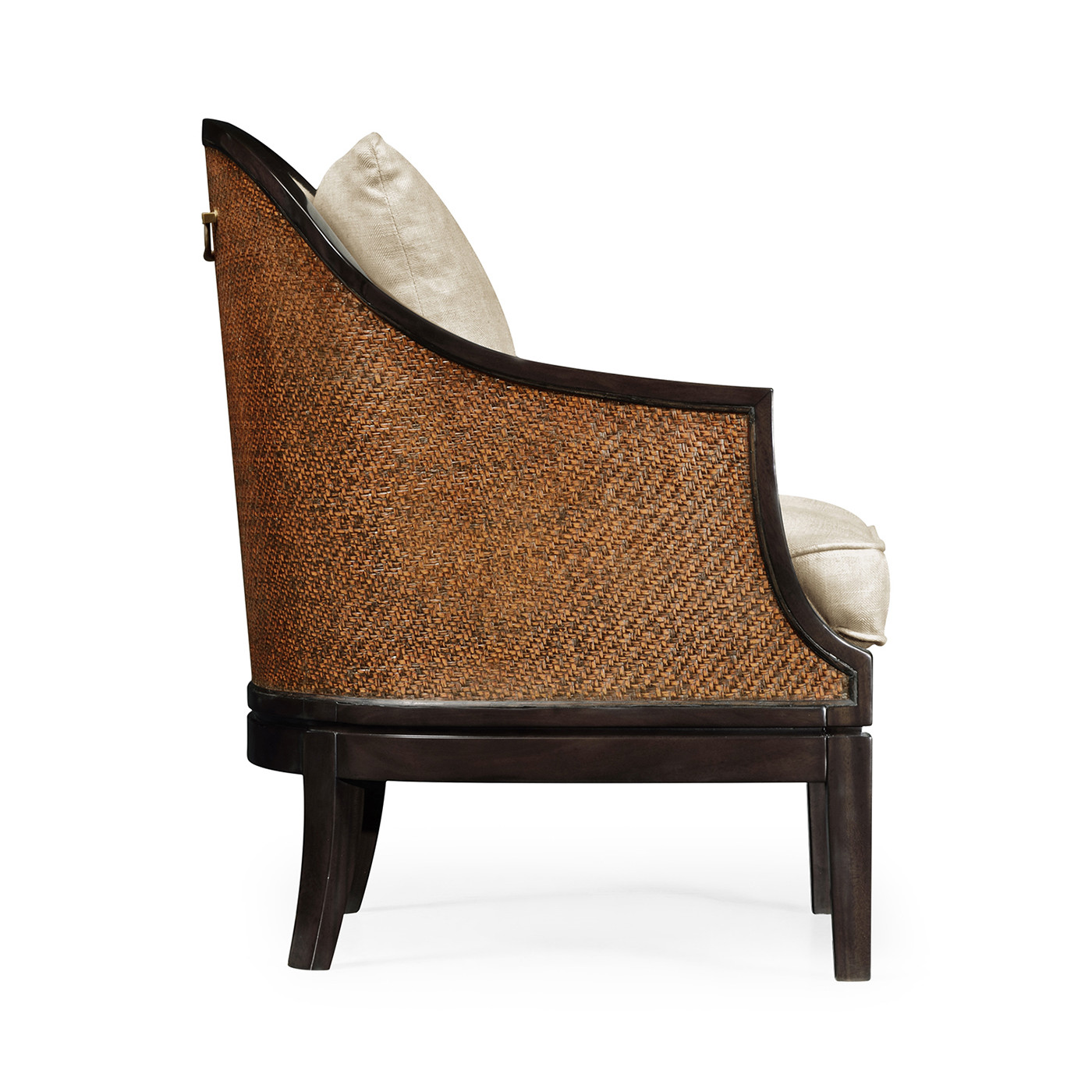 Rouded Langkawi Rattan Back Dining Chair