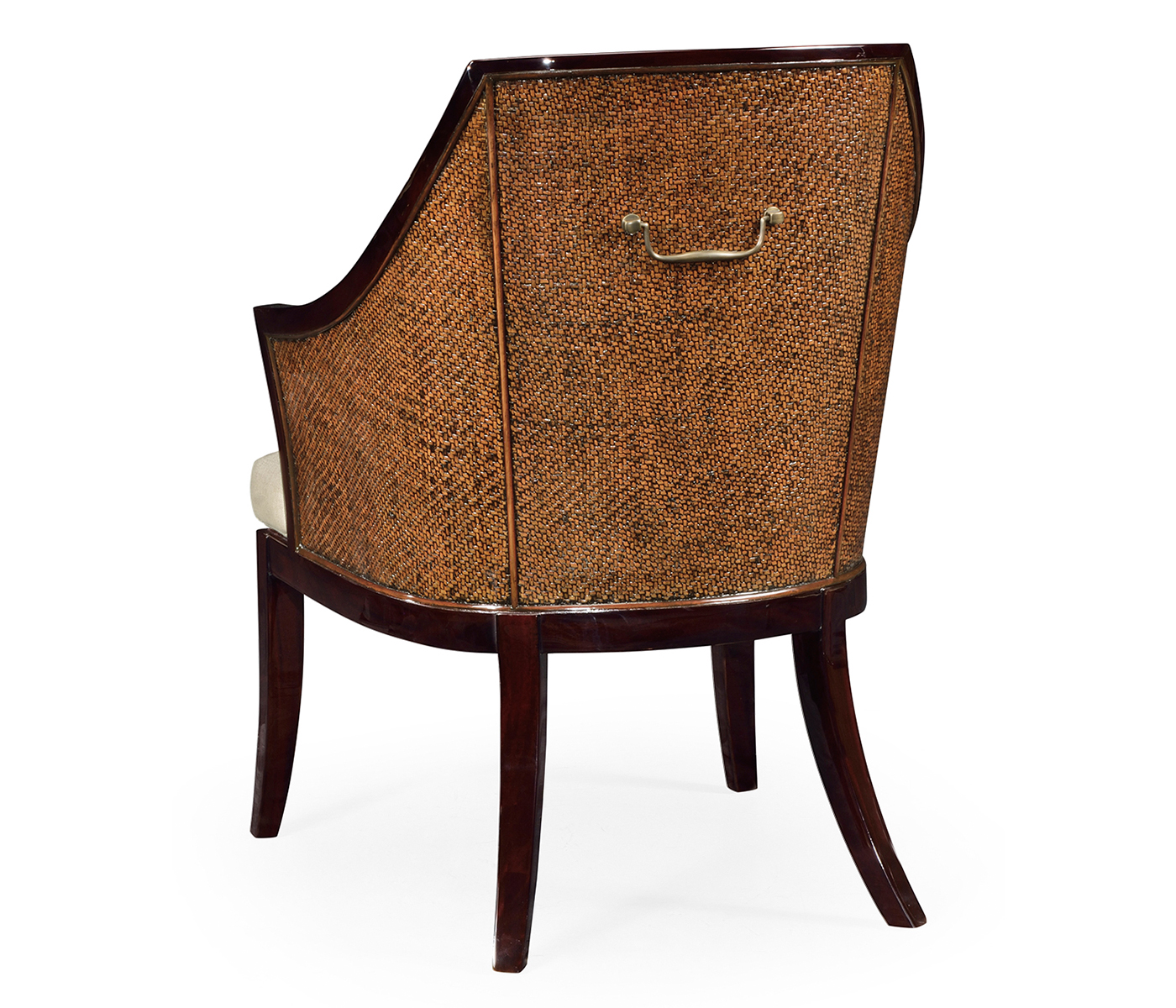 Langkawi Curved Sonokelling & Rattan Occasional Chair