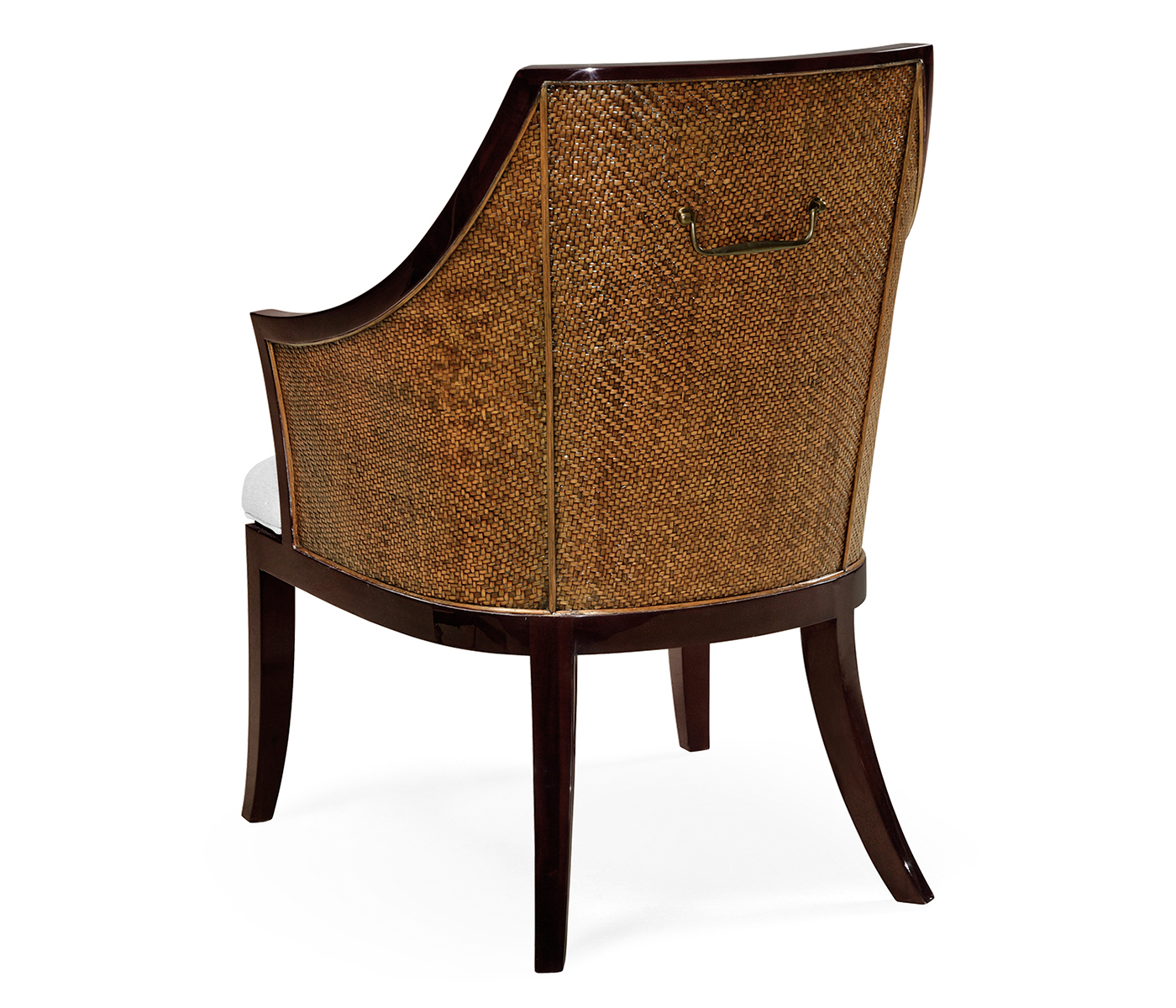 Langkawi Curved Sonokelling & Rattan Occasional Chair