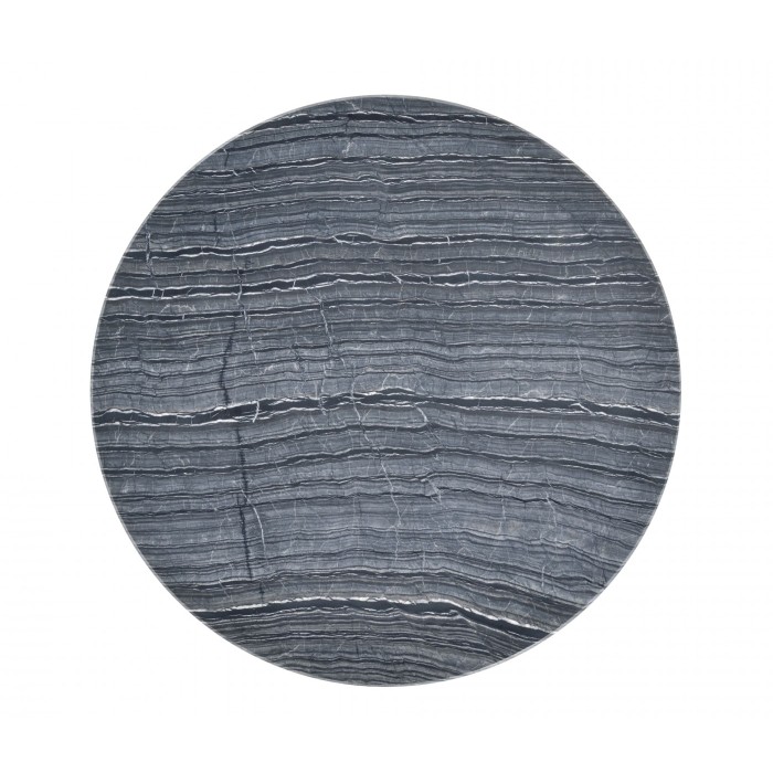 Round Geometric Dome Brass Dining Table with A Grey Marble Top 51