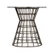 Round Geometric Antique Brass Centre Table with a Grey Marble Top 25