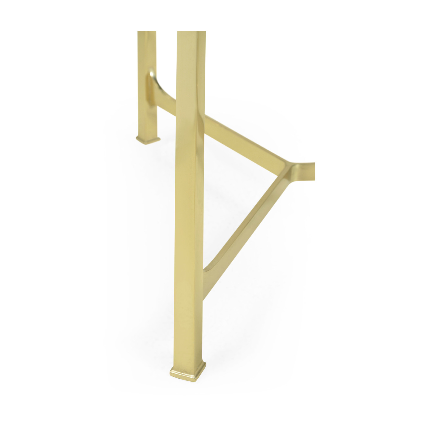 Large Solid Brass & Green Onyx Top Round Lamp Table