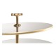 Round Bronze & Glass Side Table