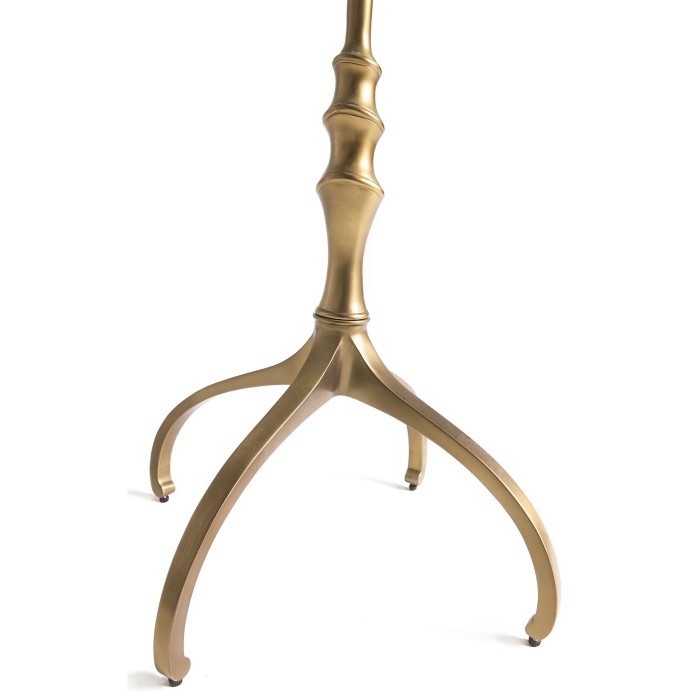 Round Bronze & Glass Side Table