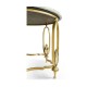 Gilded Centre Table with Green Marble Top