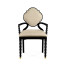 Black Barleytwist Dining Arm Chair