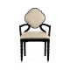 Black Barleytwist Dining Arm Chair