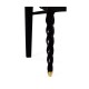 Black Barleytwist Dining Arm Chair