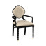 Black Barleytwist Dining Arm Chair