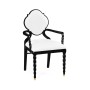 Black Barleytwist Dining Arm Chair