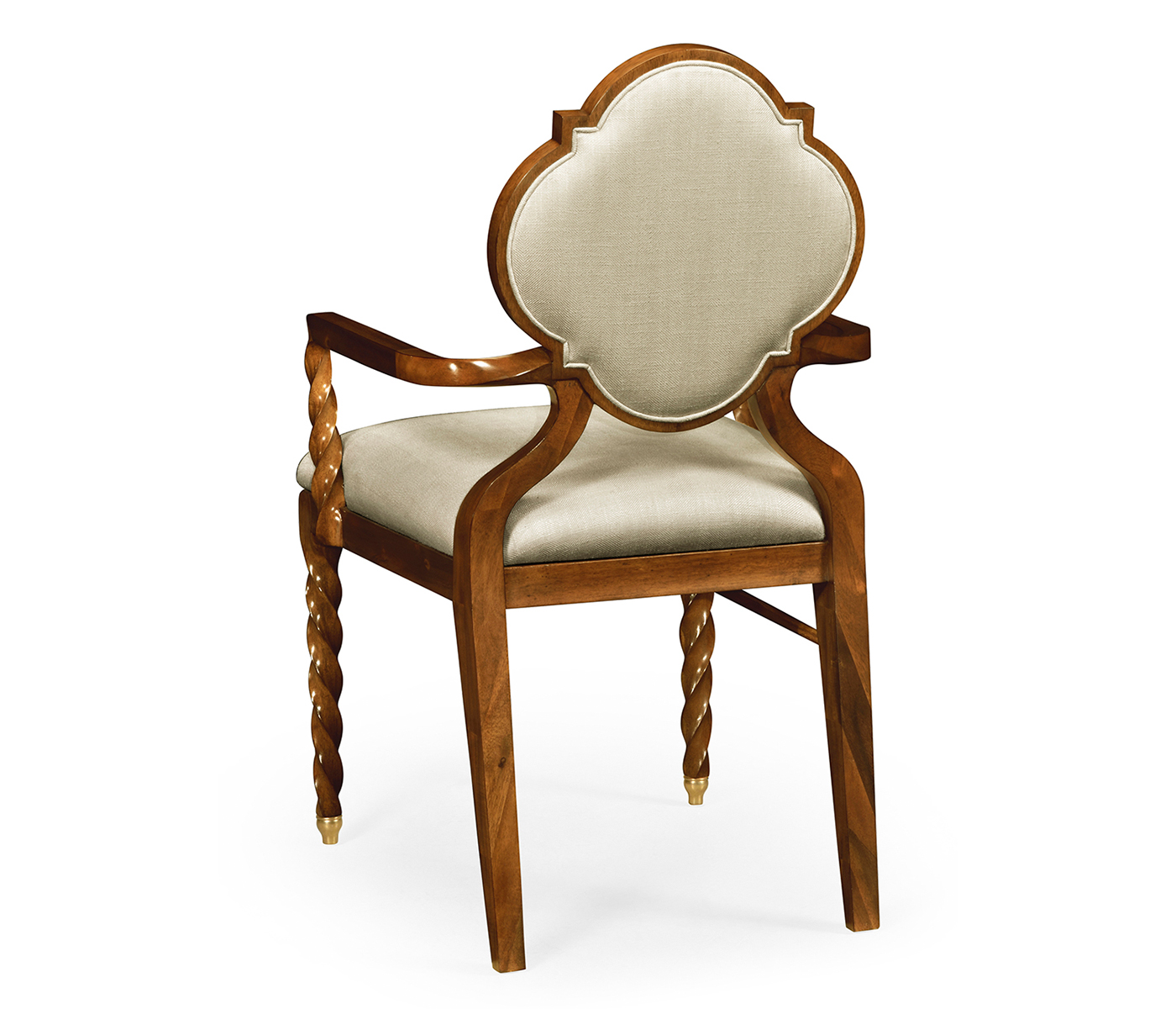 Walnut Barleytwist Dining Arm Chair