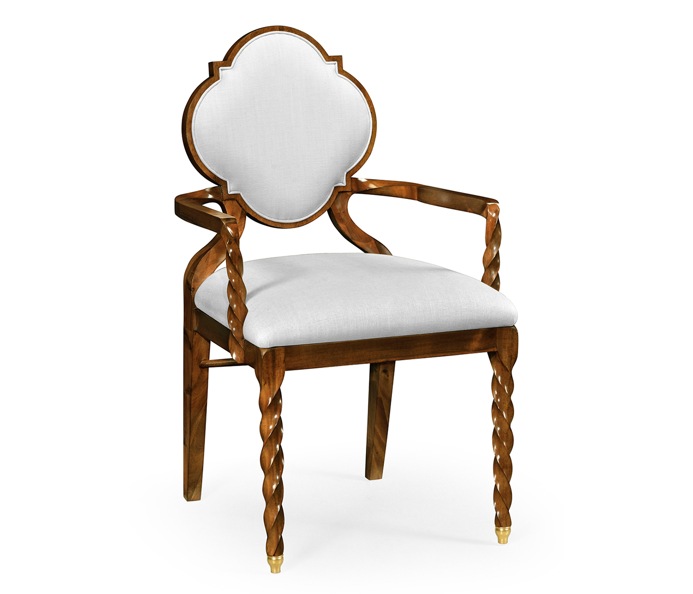 Walnut Barleytwist Dining Arm Chair