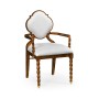 Walnut Barleytwist Dining Arm Chair