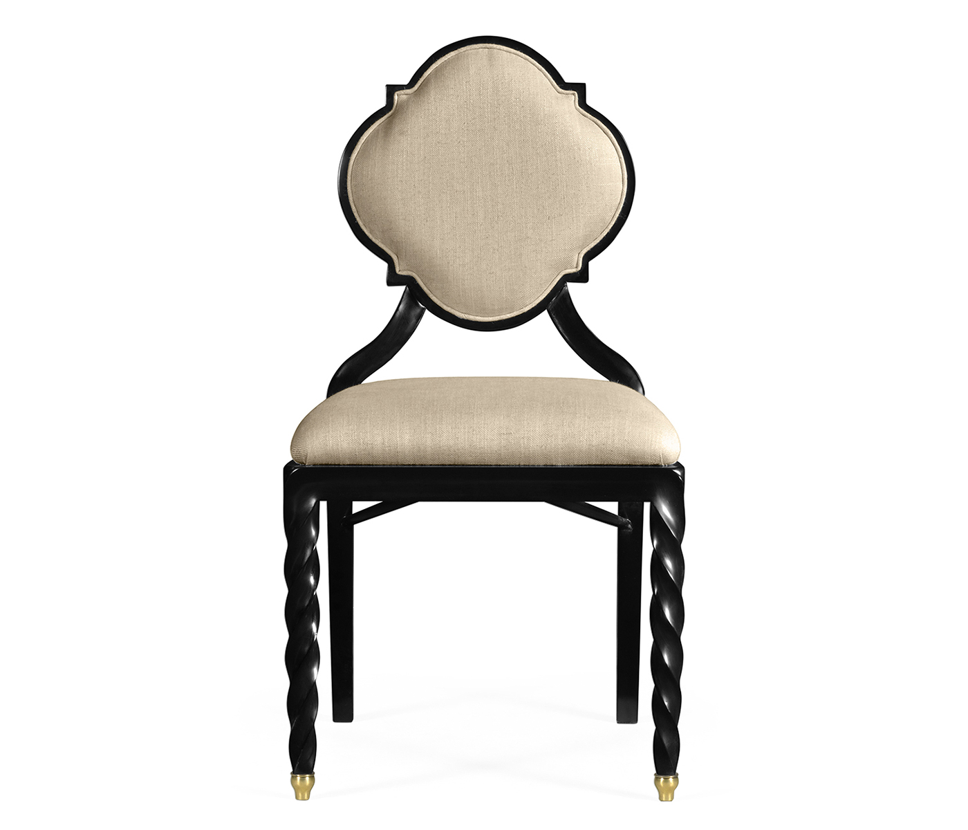 Black Barleytwist Dining Side Chair