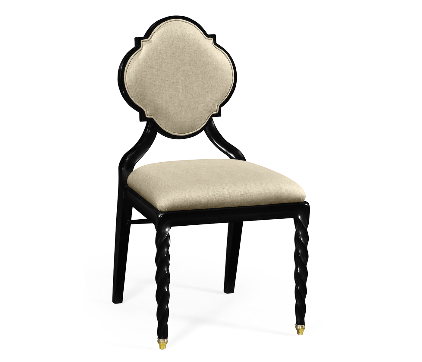 Black Barleytwist Dining Side Chair