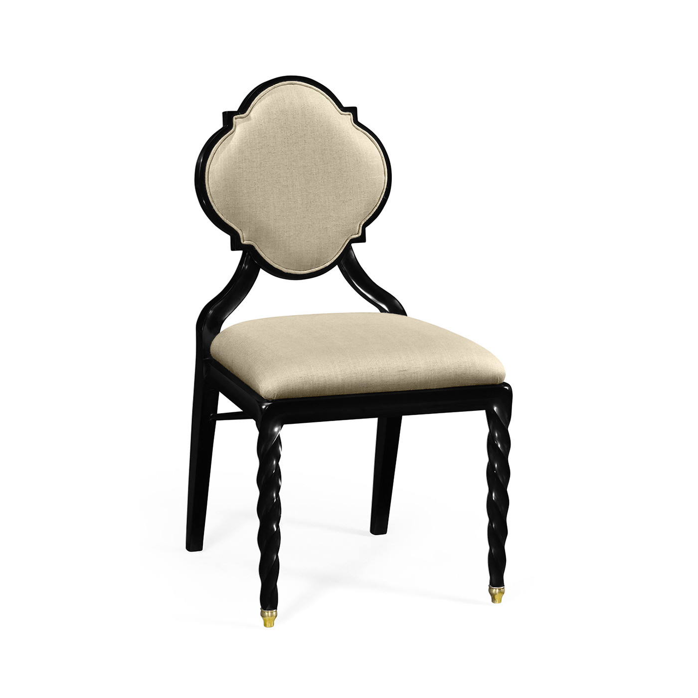 Black Barleytwist Dining Side Chair