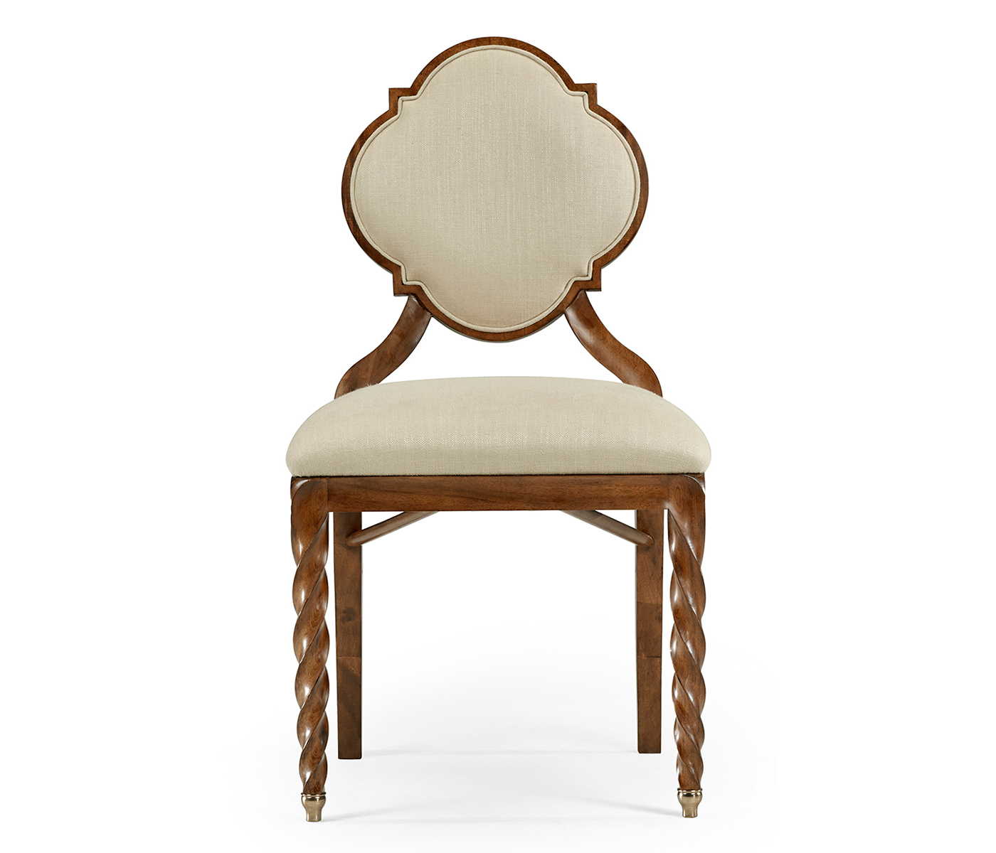 Walnut Barleytwist Dining Side Chair