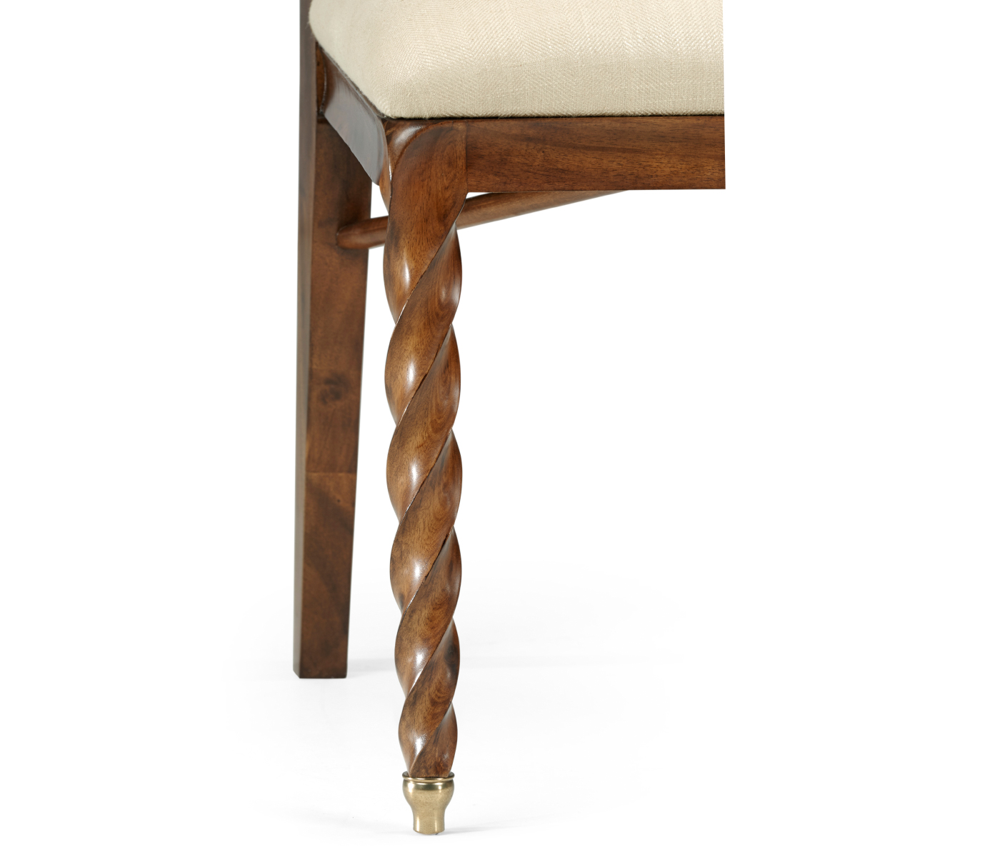 Walnut Barleytwist Dining Side Chair