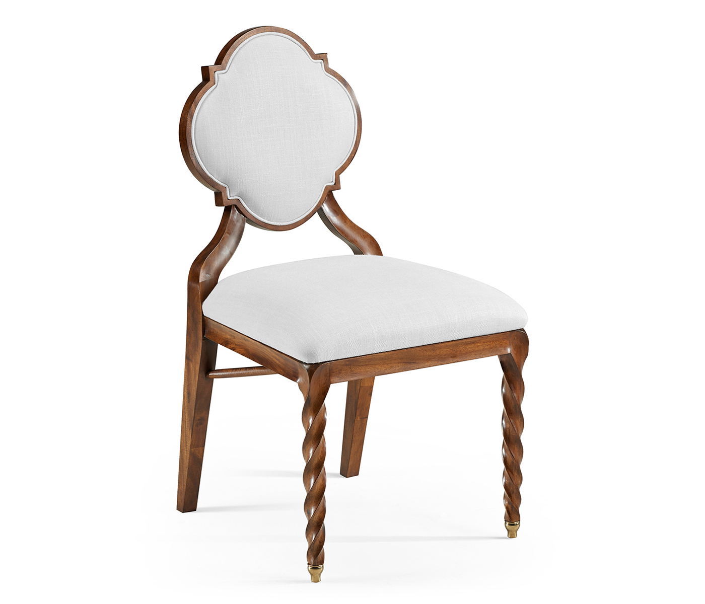 Walnut Barleytwist Dining Side Chair