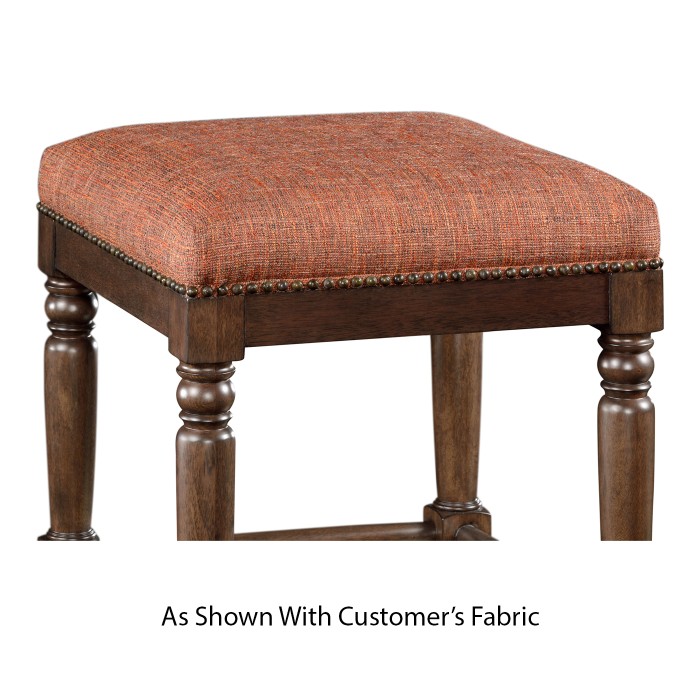 Square Langkawi Walnut Bar Stool