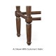 Square Langkawi Walnut Bar Stool