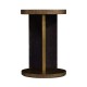 Round Oak with Large Oyster Side Table