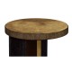 Round Oak with Large Oyster Side Table