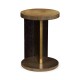 Round Oak with Large Oyster Side Table