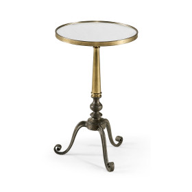 Anitque Brass End Table