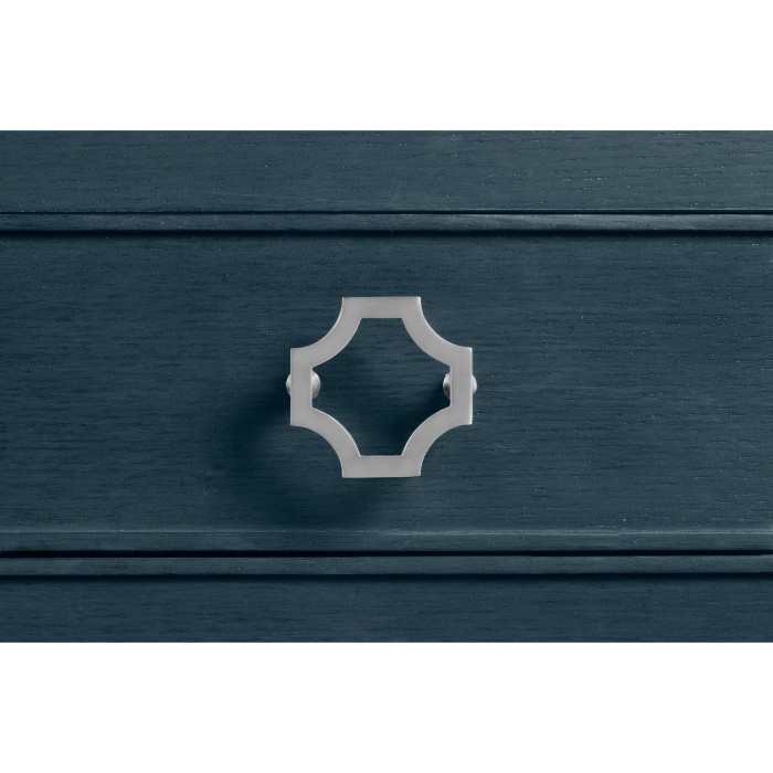 Small Antique Blue Oak Chest of Drawers