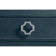 Small Antique Blue Oak Chest of Drawers