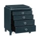 Small Antique Blue Oak Chest of Drawers