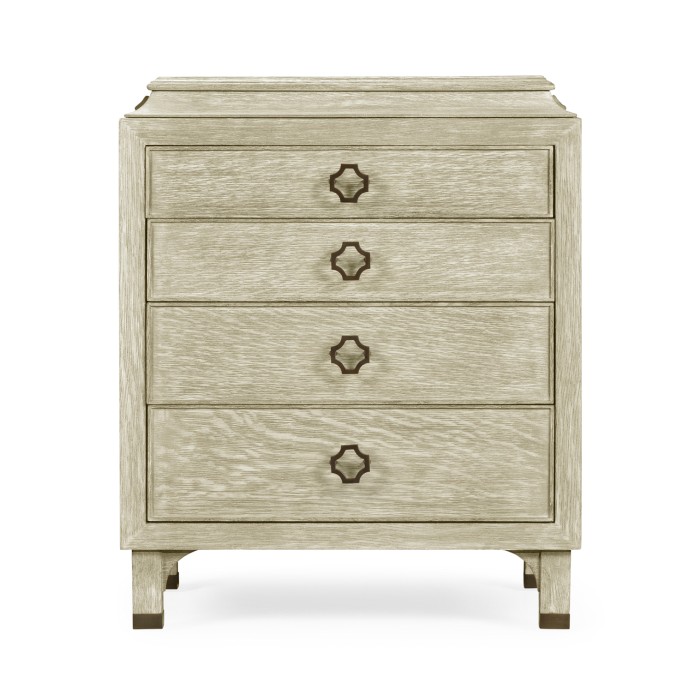 Small Greyed Oak Chest of Drawers