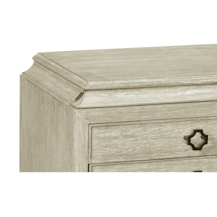 Small Greyed Oak Chest of Drawers
