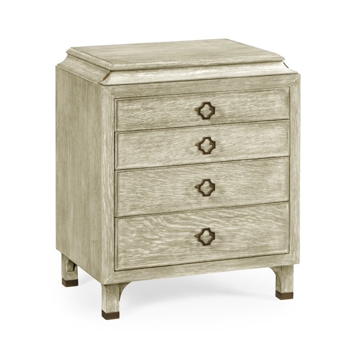 Small Greyed Oak Chest of Drawers
